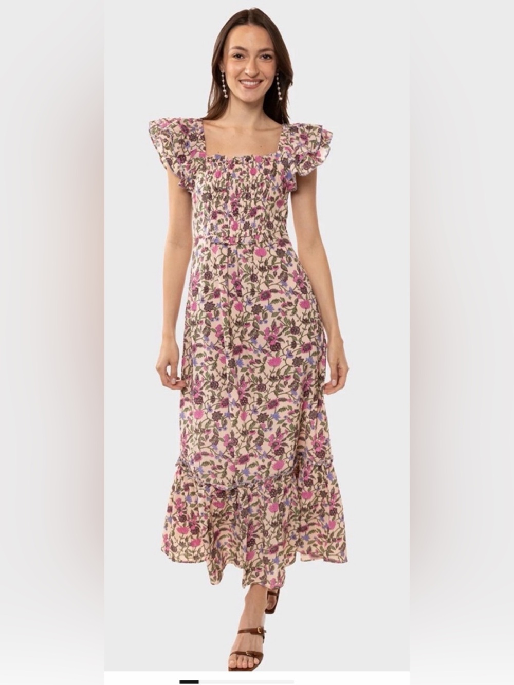 CLEOBELLA Anika Ankle Dress - Kaia Print small